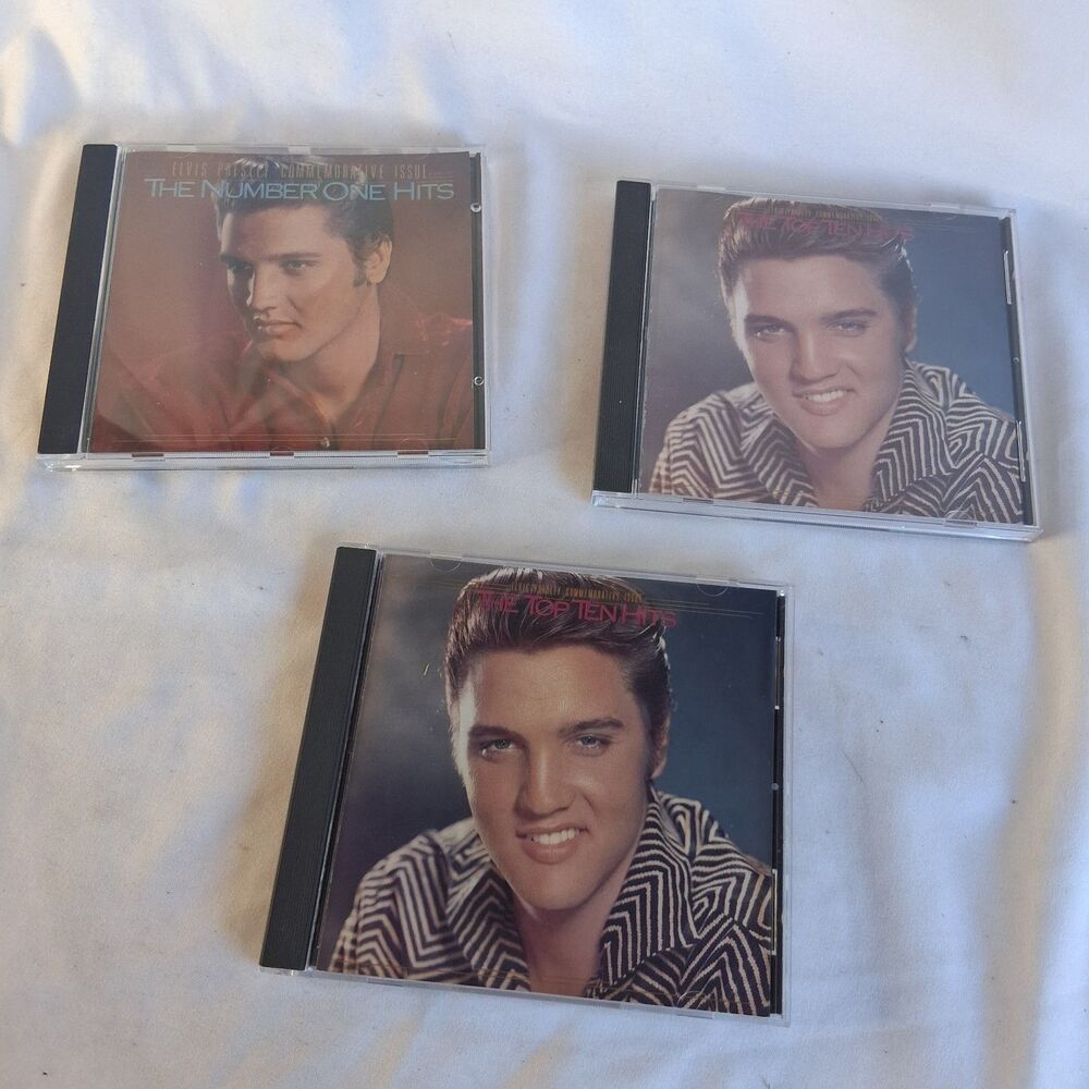 Elvis Presley CD Lot The Number One Hits & The Top Ten Hits 2 Disc RCA 1987 Rock